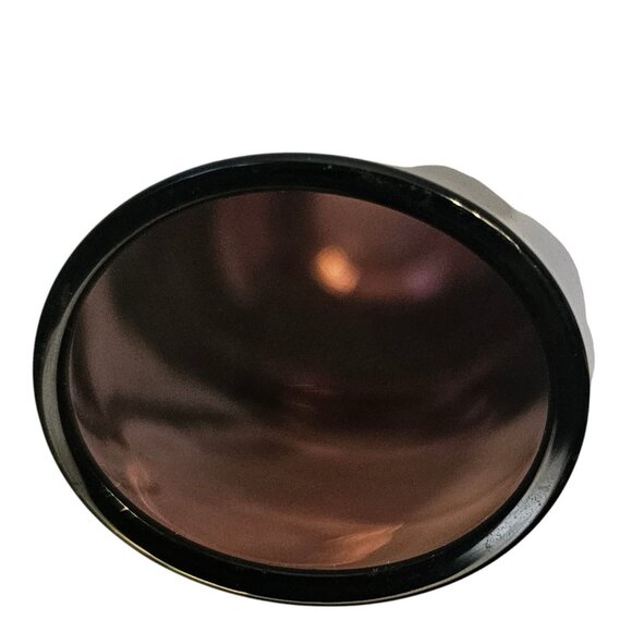 Amethyst Glass Oval Bud Vase 7" tall MCM - Picture 5 of 16